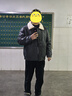 森马羽绒服男冬季复古仿皮衣薄款短夹克撞色拼接外套107824113109 实拍图