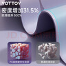 yottoy瑜伽垫专业天然橡胶防滑专用隔音减震加宽pu运动地垫子 烟雾灰 实拍图