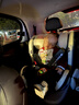 Heekin德国 儿童安全座椅汽车用0-4-12岁婴儿宝宝360度旋转ISOFIX硬接口 尊享灰(遮阳棚+上拉带+侧保护) 实拍图