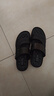 奥康（Aokang）凉鞋沙滩鞋男鞋舒适休闲露趾透气两穿简约拖鞋 黑色43码 实拍图