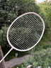 的幸均衡之刃超轻羽毛球拍全碳素纤维羽毛球耐打初学者新手耐用单拍 天青色 质保30磅（已穿线+两个手胶） 实拍图