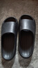 京东京造【泡泡云】踩屎感厚底轻盈防滑外穿拖鞋新款拖鞋男士 黑色40-41 实拍图