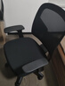 得力（deli）4900S 人体工学靠背办公椅/电脑椅/职员椅 可升降转椅舒棉坐垫 黑 实拍图