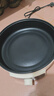 美的（Midea）家用电饼铛烙饼锅 三明治机早餐煎烤机电火锅 电炒锅烤肉锅 65mm加深 多功能锅 抗菌电煎锅JKE3062 实拍图