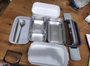 京东京造 饭盒 上班族304不锈钢便当餐盒小学生可微波炉双层1.4L 配筷勺 实拍图