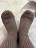猫人3双装35%羊毛袜子男士袜子男冬季加厚保暖袜男毛圈袜睡眠袜男 实拍图