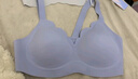 ubras虞书欣同款小花瓣杯软支撑性感内衣女聚拢文胸无钢圈胸罩  【经典款】奶盐蓝色-背心 L 80A/80B/80C 实拍图