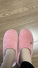 京东京造【厚底防滑】棉拖鞋女秋冬拖鞋室内居家毛拖保暖半包粉红色40-41 实拍图