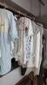 童泰婴儿连体衣春秋季纯棉衣服初生宝宝蝴蝶哈衣爬服和尚服白色66cm 实拍图