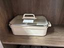 美的（Midea）电火锅鸳鸯锅烤肉锅火锅专用锅钛陶超薄速沸电火锅多功能锅料理锅分体式0氟6.5L电煮锅DLS3322R2 实拍图