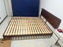 源氏木语橡木实木大板床日式卧室斜靠床现代简约小户型原木风双人床家用床 (低铺)胡桃色单床1.8*2m(不含垫) 实拍图
