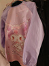Hello Kitty儿童罩衣反穿衣宝宝吃饭围兜画画衣防水围裙饭兜 U4053紫色 L码  实拍图