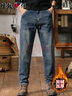 增致牛仔（zengzhi）加绒加厚男士牛仔裤男2025秋冬新款休闲宽松休闲高端裤直筒裤子男 实拍图