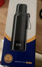 哈尔斯保温杯316L不锈钢大容量外出便携式男女士茶水分离泡茶杯黑660ml 实拍图