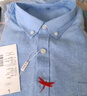 红蜻蜓（RED DRAGONFLY）衬衫男时尚百搭棉质长袖打底衬衣男装上衣 浅蓝(长袖） XL 实拍图
