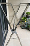 美丽雅晾衣架落地 衣架阳台折叠三杆不锈钢晾衣杆晾晒室内外伸缩晒被架 实拍图
