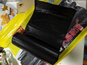 利得平口垃圾袋黑色45*50cm600只单面0.8丝塑料袋家用办公经济款 实拍图