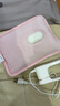 彩虹热水袋暖手宝充电暖宝宝暖水袋注水暖手袋热敷暖肚子 粉色 实拍图