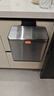 家华厨房垃圾桶5L银色壁挂式不锈钢带盖家用橱柜门悬挂夹缝大号6601 实拍图