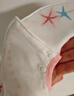 贝肽斯婴儿口水巾四季宝宝围嘴导湿速干纯棉防水围兜 粉熊3条装 28*26cm 实拍图