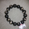 石玥珠宝收藏级14mm金猫眼天然黑曜石手串本命年转运珠水晶手链男女士款 实拍图