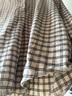无印良品（MUJI）女式 法兰绒立领长袖罩衫 女士格子衬衫衬衣女装25年冬季BC2OHC5A 浅米色格纹 S (155/80A) 实拍图