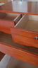 鲁菏鑫森斗柜 实木斗柜现代简约简约储物柜卧室抽屉柜客厅收纳柜子 板栗色三斗两门【带锁】 实拍图