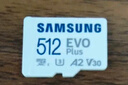 三星（SAMSUNG）512GB TF(MicroSD)存储卡 EVO白卡 适配大疆无人机运动相机Pocket3支持4K视频 读160MB/s写120MB/s 实拍图