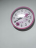 北极星（POLARIS）挂钟 时尚创意客厅钟表 简约石英钟2842粉樱花30cm 实拍图