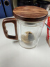 忆壶茶泡茶杯茶水分离杯水杯男士茶杯个人专用泡茶杯玻璃绿茶杯子 【特价冲量】400ML木语杯 实拍图