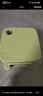 网红塑料凳子30.5cm客厅防滑凳餐桌凳简约可摞叠便携凳浴室凳 绿色【两种款式随机发】 （四个装） 实拍图