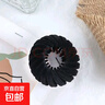 爆款南瓜发夹高马尾固定神器头饰发夹女生丸子头发夹鸟巢盘发神器 【黑色】绒面1个装 实拍图