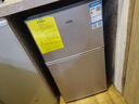 奥克斯（AUX）家用双门迷你小型冰箱 冷藏冷冻保鲜小冰箱 宿舍租房节能电冰箱 【国家补贴】BCD-52K136 旗舰款 银色 实拍图