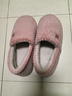 京东京造【温暖御寒】家居拖鞋包跟防滑室内包脚保暖棉拖鞋粉红色38-39 实拍图