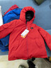 保姆鹅 儿童羽绒服宝宝双面羽绒服加厚小童短款耐污羽绒外套[NM2272] 中国红 130 实拍图
