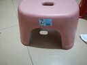 椅子奶油风家用小凳子加厚塑料凳可叠放耐用儿童凳学生寝室矮凳 樱花粉1个 实拍图