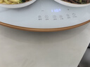 富得莱 饭菜保温板 加热菜板 暖菜板2025新款 圆形家用智能多功能带火锅电磁炉 自动恒温餐桌旋转盘神器 语音白68cm电动旋转电磁炉火锅 实拍图