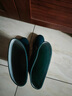 回力雨鞋女时尚户外下雨天防水雨靴水鞋耐磨胶鞋6813墨绿高筒39 实拍图
