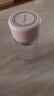 富光玻璃杯女双层隔热迷你小号容量透明花茶水杯子 粉色180ml 实拍图