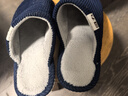 回力日系柔软情侣棉拖秋冬家居室内保暖棉鞋男款HL0006蓝色42-43码 实拍图