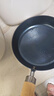 臻三环章丘手工铁锅平底煎锅烤肉煎锅无涂层不易粘锅小平底锅辅食厨具 烤蓝木把 20cm 实拍图