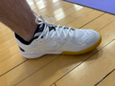 YONEX尤尼克斯羽毛球鞋yy入门级训练减震动力垫男女SHB101CR 白/金43码 实拍图