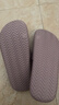 京东京造【抗菌皮纹拖】eva软弹家居防臭浴室新款拖鞋女士 香芋紫 37-38 实拍图