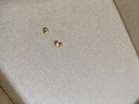 金小貅黄金转运珠足金999小金珠重版加厚散珠光面金珠黄金古法珠手串DIY 0.77g,5mm古珠重版2颗 实拍图