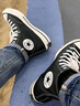 匡威（Converse）官方1970S男女高帮牛皮革休闲板鞋经典黑黑色A13863C A13863C 41 实拍图