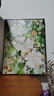 大芬村油画桌面摆画绿色清新抽象肌理北欧风客厅沙发背景墙装饰画 A款 30*40 油画布 黑框 实拍图