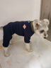 BOBOCOLA狗狗衣服秋冬季保暖加厚四脚狗衣服泰迪比熊雪纳瑞小型犬宠物衣服 藏青色 XL【建议11-15斤】 实拍图