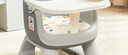 日康（rikang）宝宝餐椅 叫叫椅婴儿学坐椅多功能儿童吃饭餐桌 RK-X2009-5 灰色 实拍图