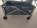 京东京造 户外露营车 折叠收纳营地车小推车拖车 野餐摆摊出行装备 石墨黑 实拍图