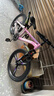 凤凰（Phoenix）儿童山地自行车5-16岁女男孩减震变速22寸粉色 适合身高135-160cm 实拍图